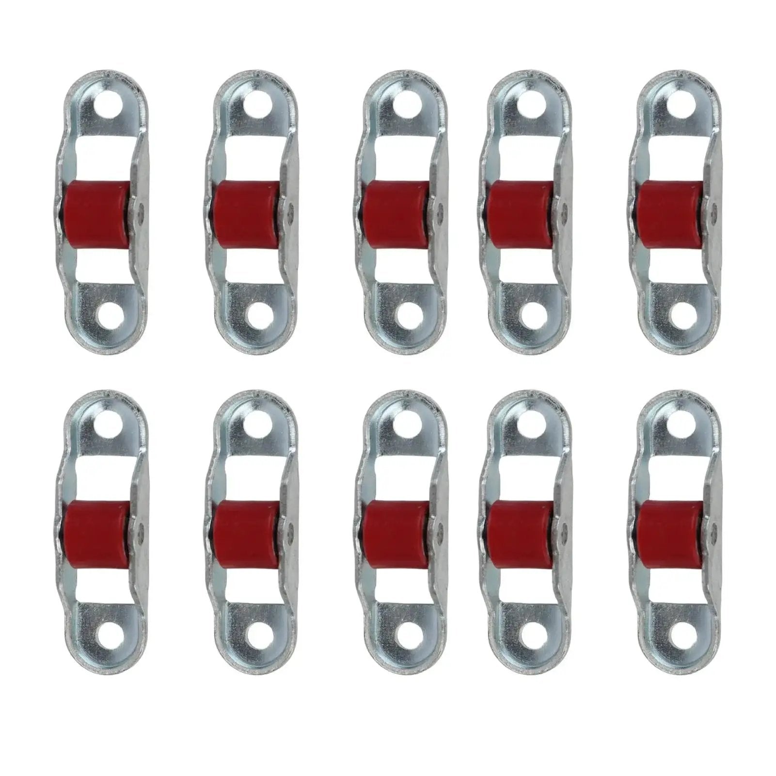 Sliding Window Pulley Roller Set 10 Pieces Durable Stainless Steel With Base For Cabinets And Doors Silent Jam Free Plastic Wheel 12mm Wide For Smooth Sliding Windows And Cabinets Includes Mounting Hardware