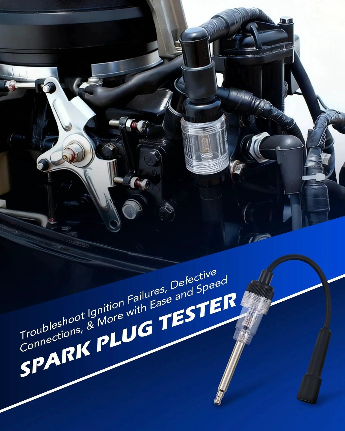 Dual Gauge Cylinder Leak Down Tester Kit For Gas Engines With Spark Plug Tester Adapters And Easy Read Gauges by Orion Motor Tech
