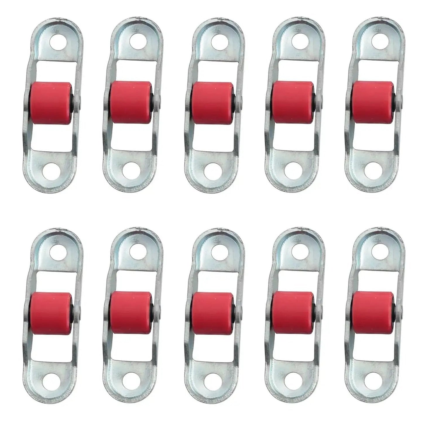Sliding Door And Window Pulleys 16x52mm Durable PP Silent Bearing Flat Wheel Single Per Pulley Set Ten Pieces For Cabinet