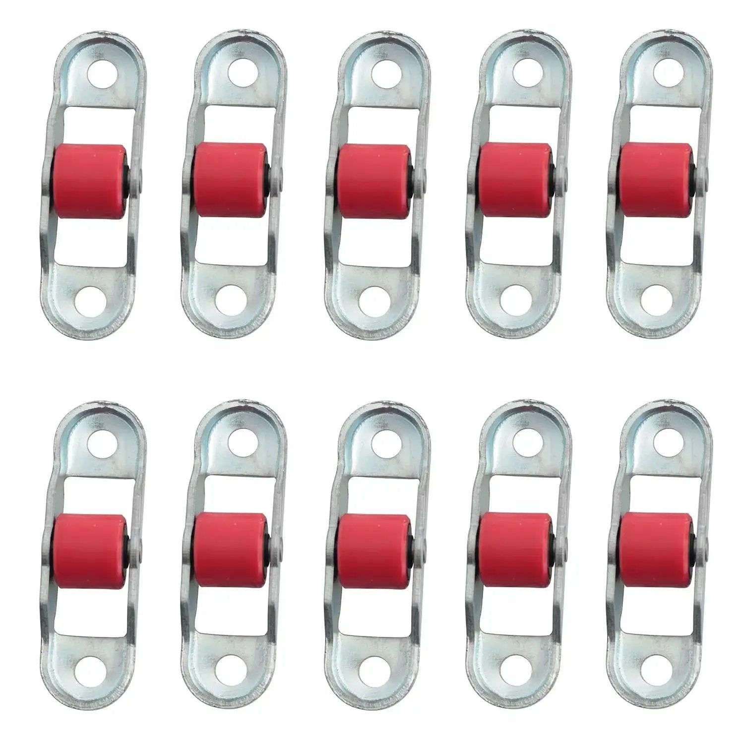 Sliding Door And Window Pulleys 16x52mm Durable PP Silent Bearing Flat Wheel Single Per Pulley Set Ten Pieces For Cabinet