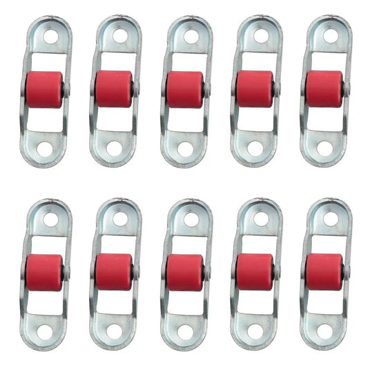 Sliding Door And Window Pulleys 16x52mm Durable PP Silent Bearing Flat Wheel Single Per Pulley Set Ten Pieces For Cabinet