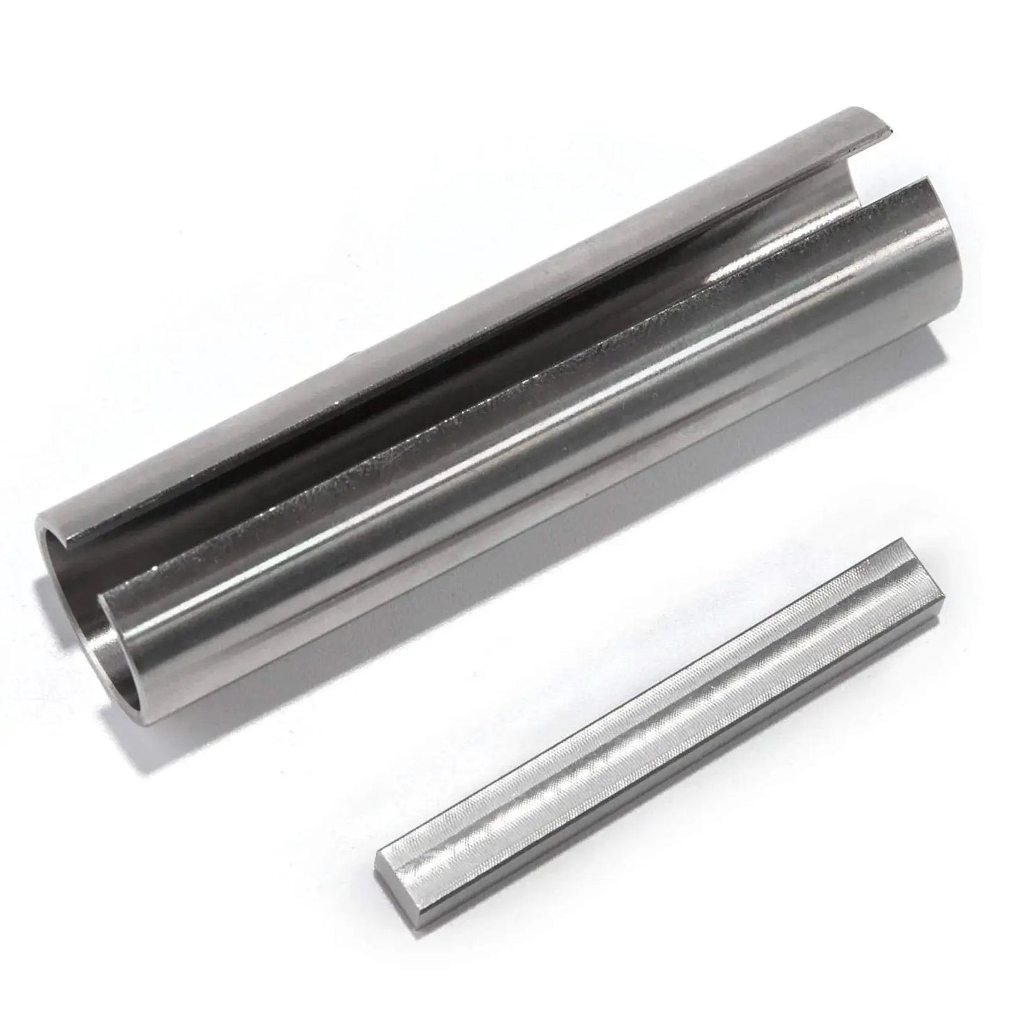 Stainless Steel 304 Crank Shaft Adapter For Gas Engine Pulleys, 5/8 Inch Inner Diameter To 3/4 Inch Outer, 3 Inch Length, 3/16 Inch Keyway