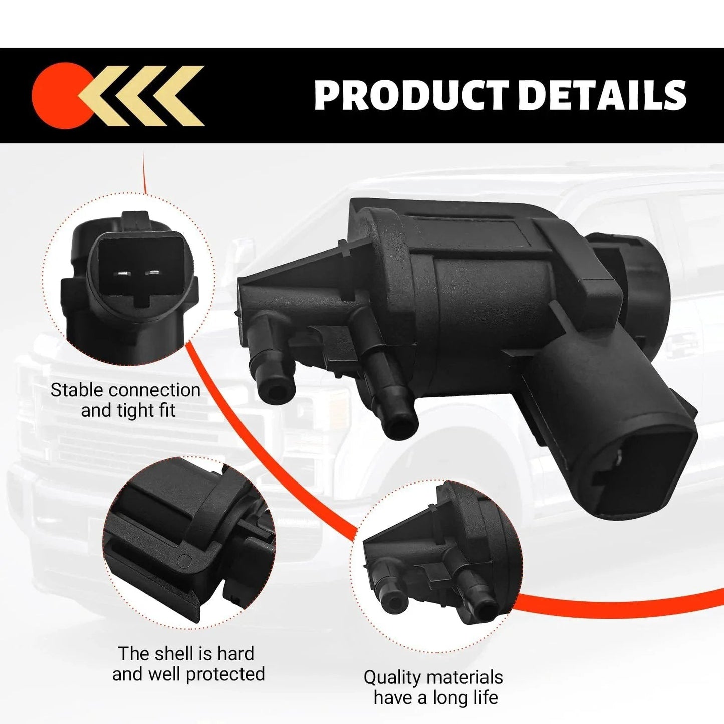 Beefed-Up 4x4 Vacuum Solenoid Locking Hub Actuator Replacement for 2007-2024 Ford F150 F250 F550 Super Duty Expedition Lincoln Navigator OE 7L1Z9H465B 600400FWA1014 by LOKFASISHA product details with stable connection and tight fit