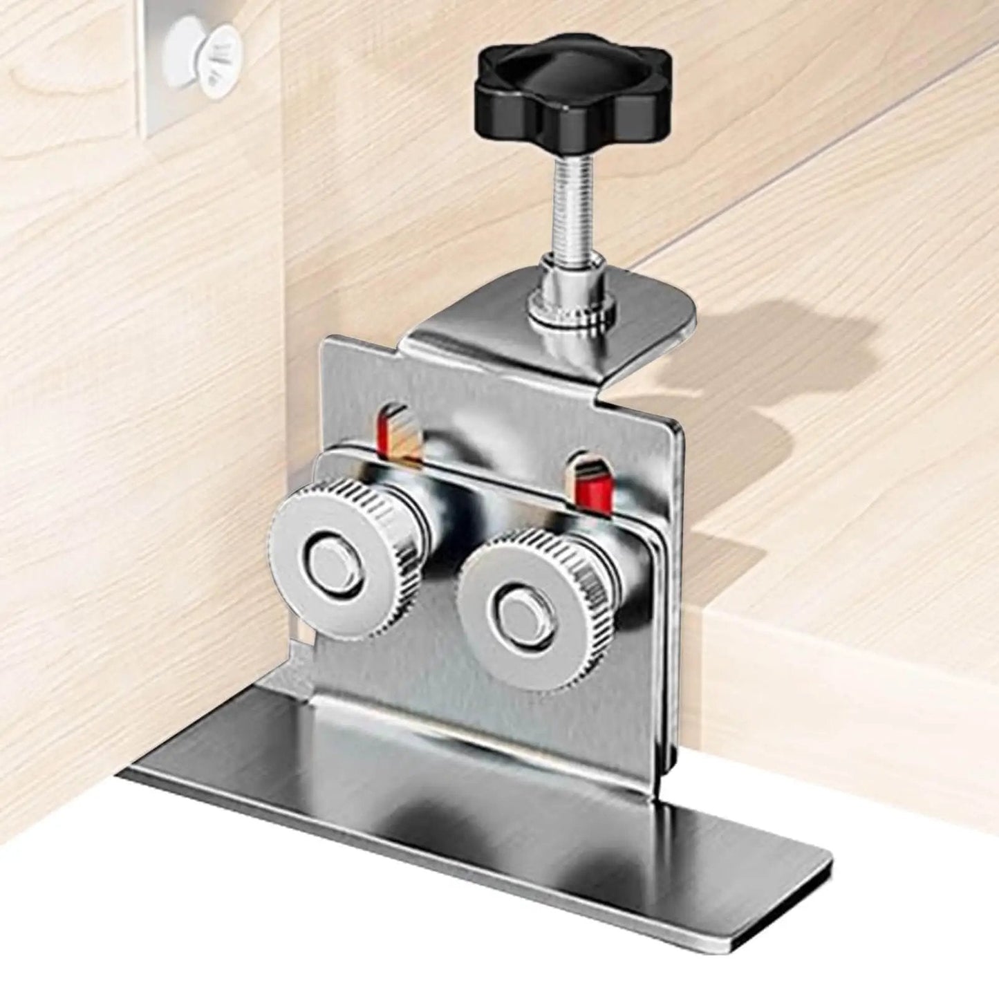 Pro Grade Cabinet Hinge Jig For Precise Door Installations, Heavy Duty Adjustable Clamp Template And Mounting Guide