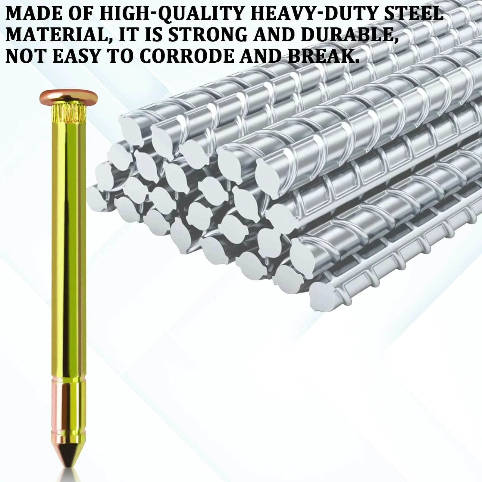 Steel pins from Door Hinge Pin And Bushing Repair Kit For Ford Bronco And F Series F 100 F 150 F 250 F 350 Upgrade Replacement