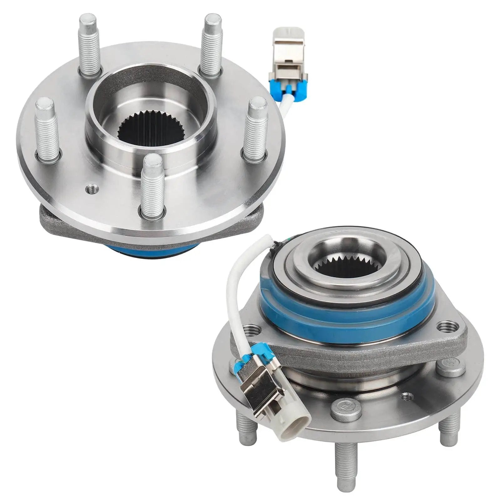 Front Wheel Hub and Bearing Assembly Pair Fit Chevy Impala Monte Carlo Uplander Venture Cadillac DTS Deville Seville Buick