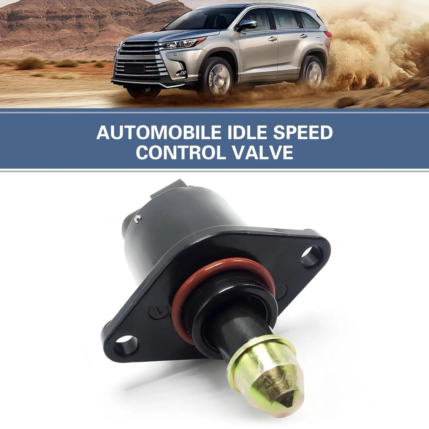 Smooth Ride Idle Air Control Valve For Cars Auto Idle Motor Replacement Replacing OEM 90380 10526 90325864, black, 4-pin connectors