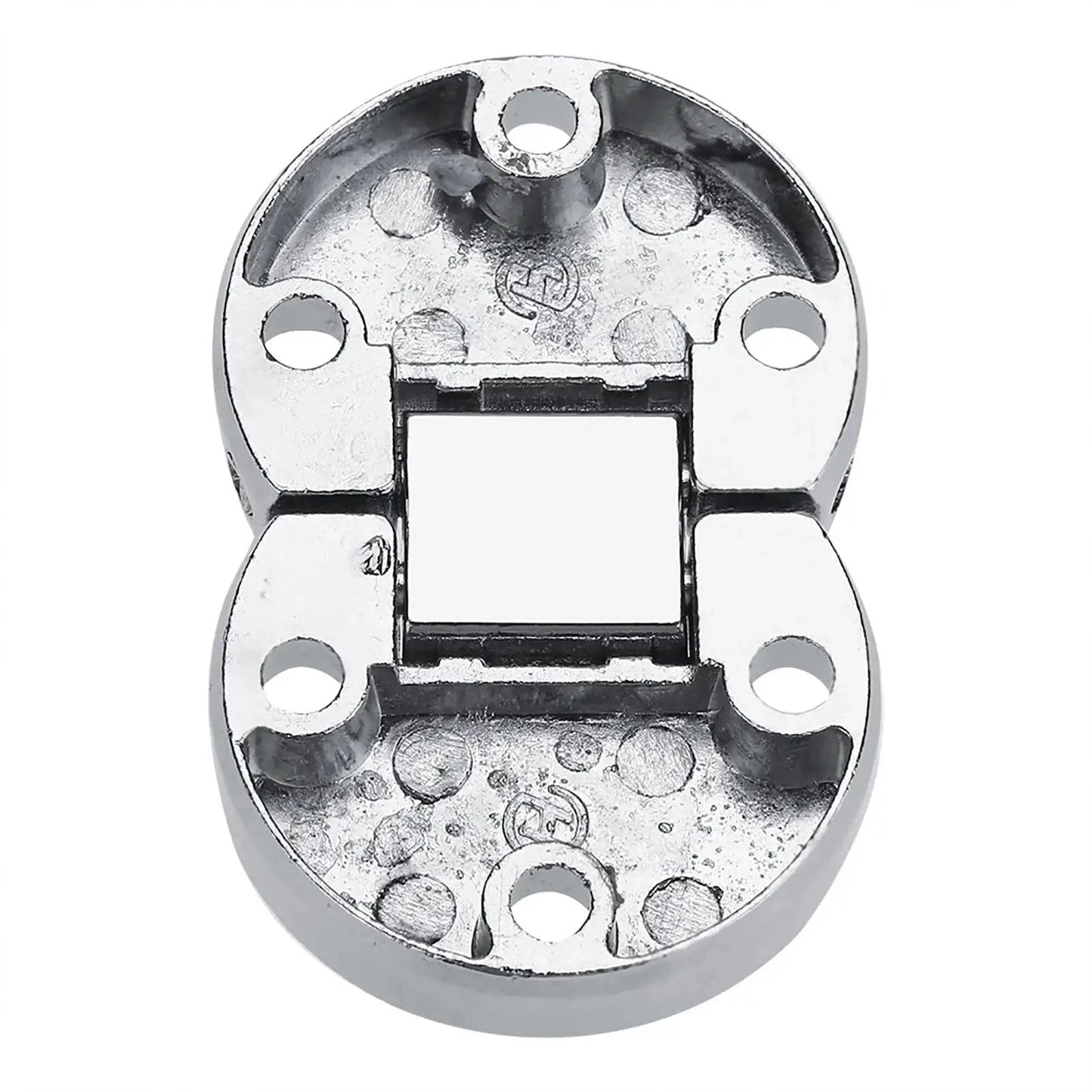 2 Pack Zinc Alloy Flap Hinges For Self Supporting Folding Tables Oval Hardware 10 Kg Max Load Silver Finish
