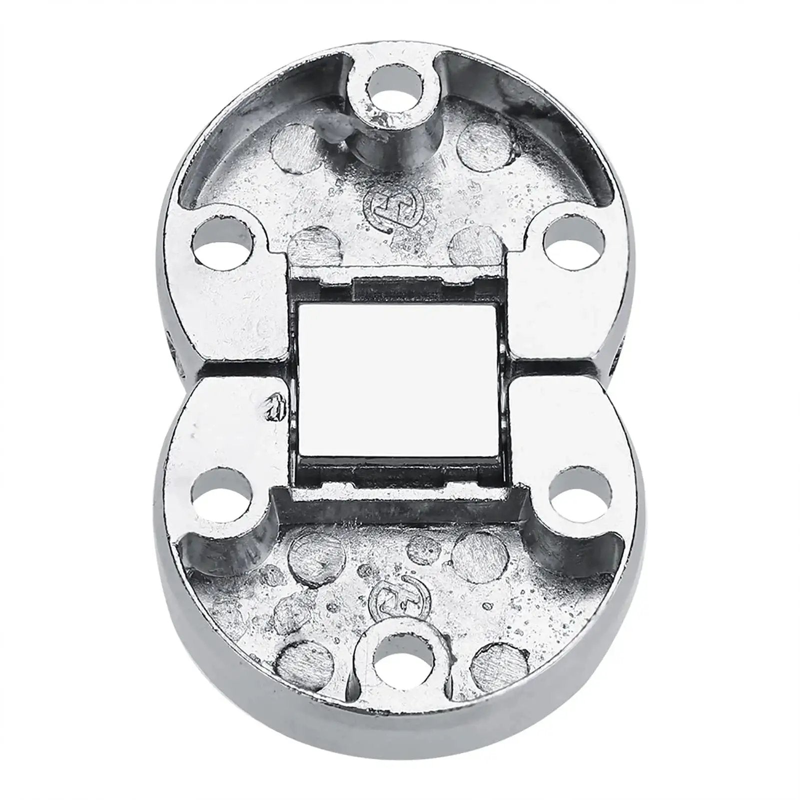 2 Pack Zinc Alloy Flap Hinges For Self Supporting Folding Tables Oval Hardware 10 Kg Max Load Silver Finish