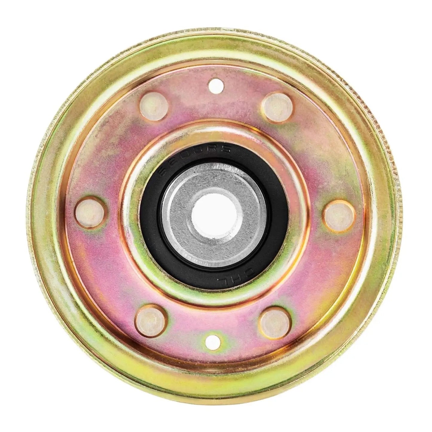 Flat Idler Pulley Replacement For MTD And Toro Lawn Mowers OTDSPARES Replaces OEM 756-0981 front view showing metal construction