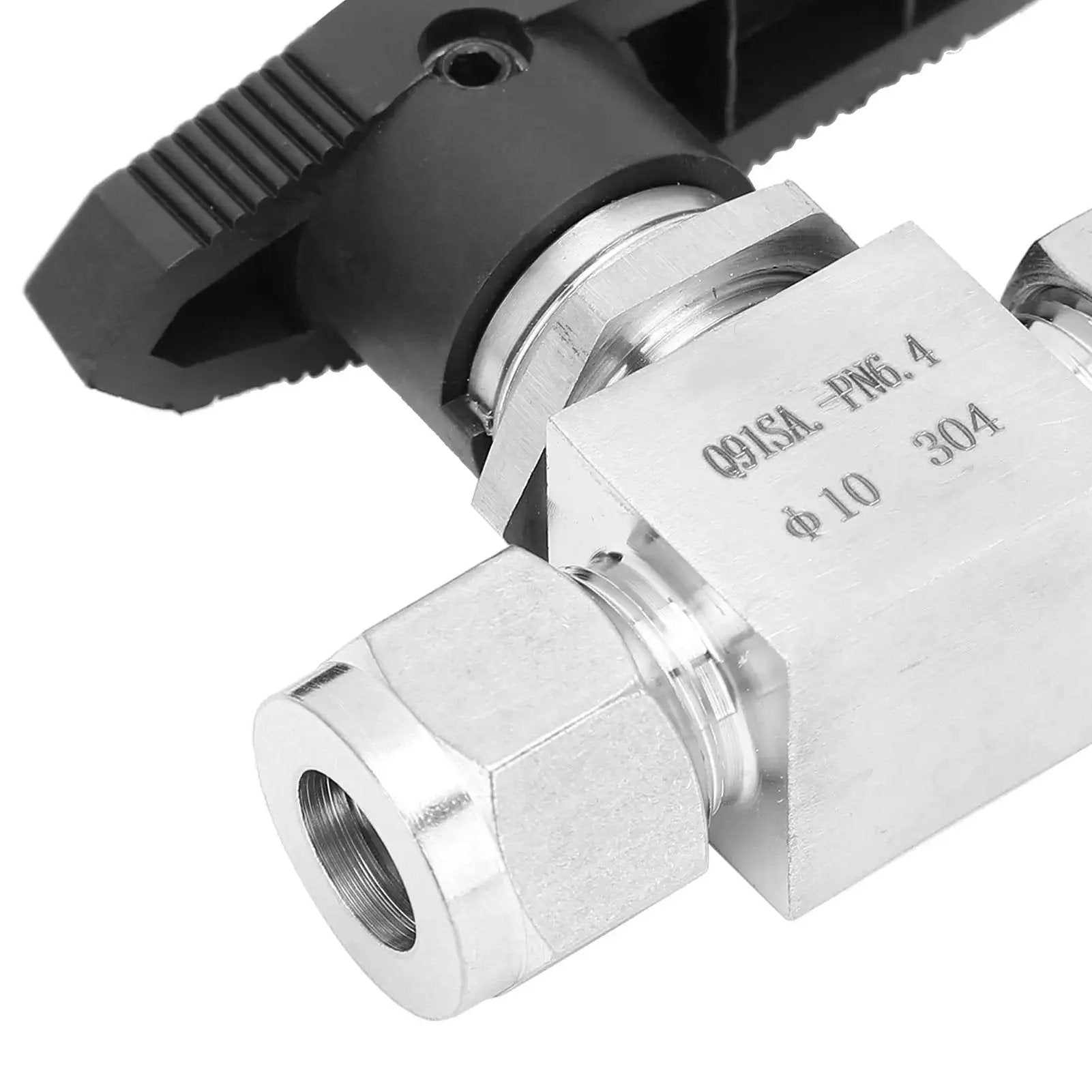 Industrial Grade 304 Stainless Steel Needle Valve For High Pressure Two Way Flow Control In Water Oil Gas Systems Close-up