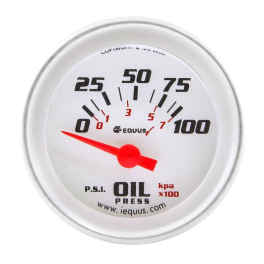 2 Inch Electric Oil Pressure Gauge With Multi Color Back Light For Car And Truck Dash Reads 0 To 100 Psi And 0 To 70 kPa