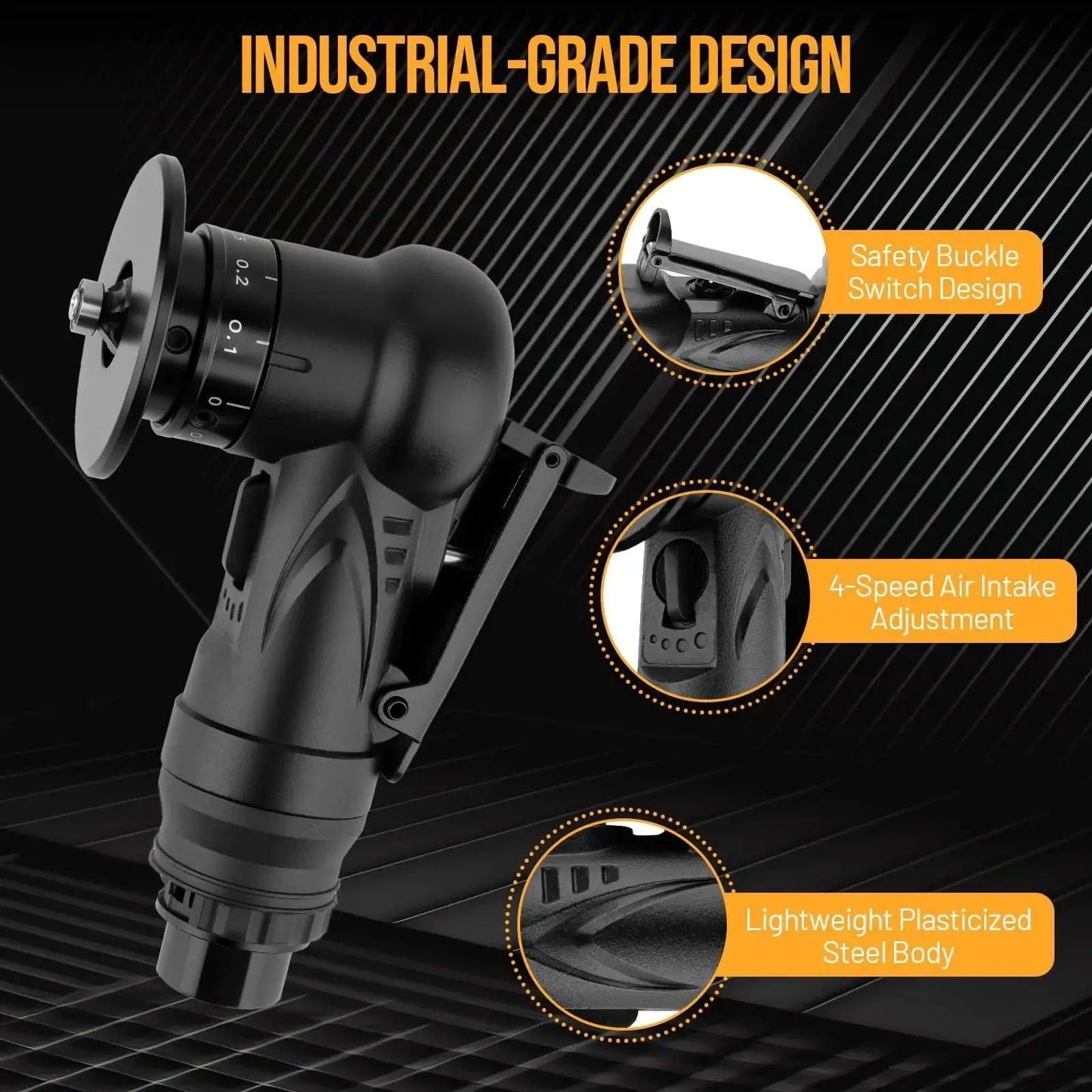 Pneumatic Chamfering Tool With 6 C Angle And 6 R Angle Blades For 45 Degree Bevels And Radius Edges Upgrade Air Deburring Tool