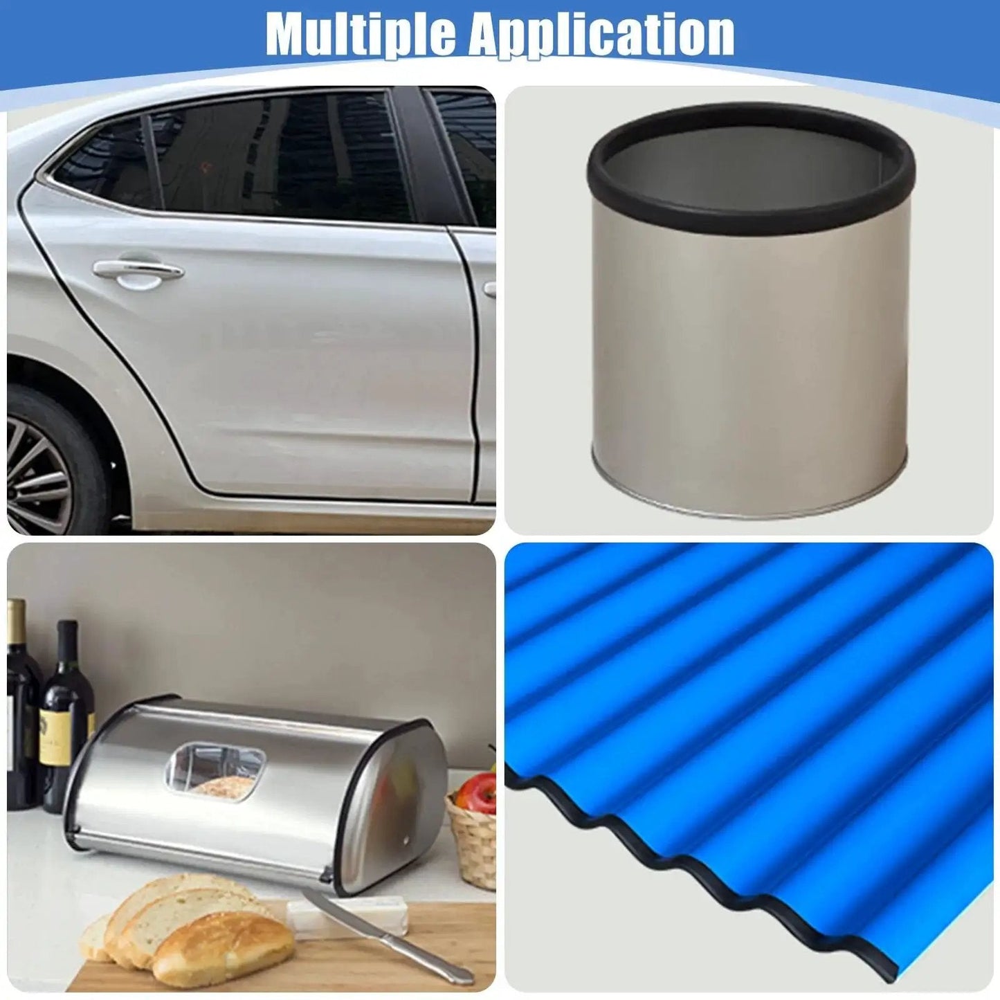 Self Adhesive U Channel Edge Trim Made From EPDM Rubber For Durable Edge Protection On Sheet Metal Fits One Sixteenth Inch