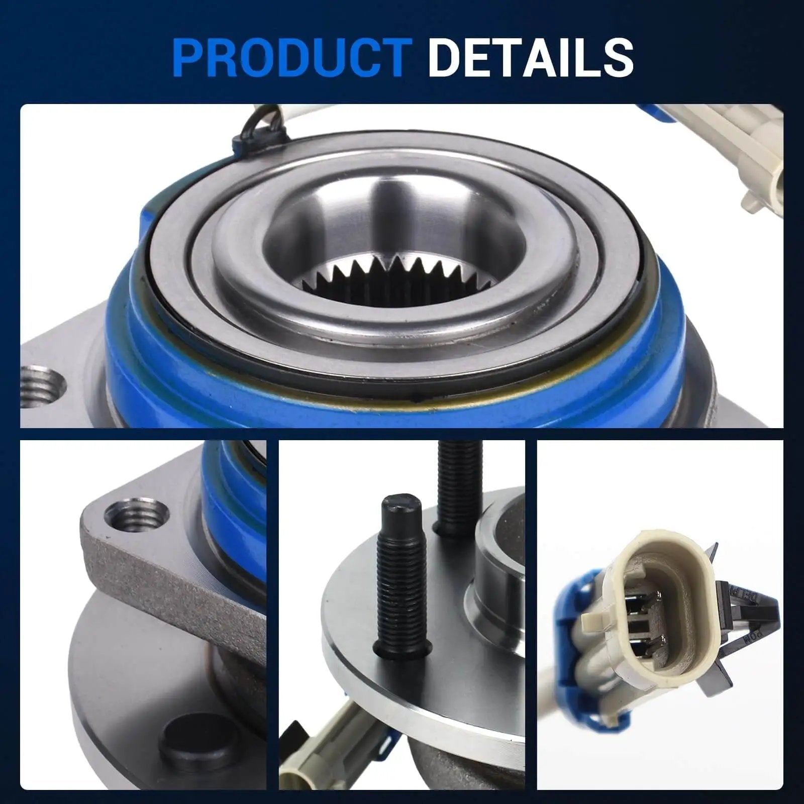 Close-up of 513179 Wheel Hub Bearing Assembly For Chevrolet Impala Buick Century Park Avenue Lacrosse Cadillac Seville DeVille