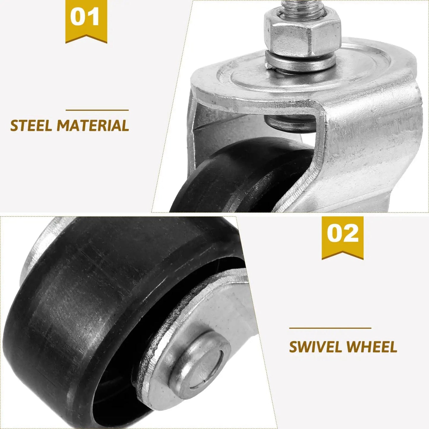 Close-up view of 2 Ton Floor Jack Caster For Heavy Duty Garage Use With Hydraulic Front Wheel Replacement Premium Steel Construction
