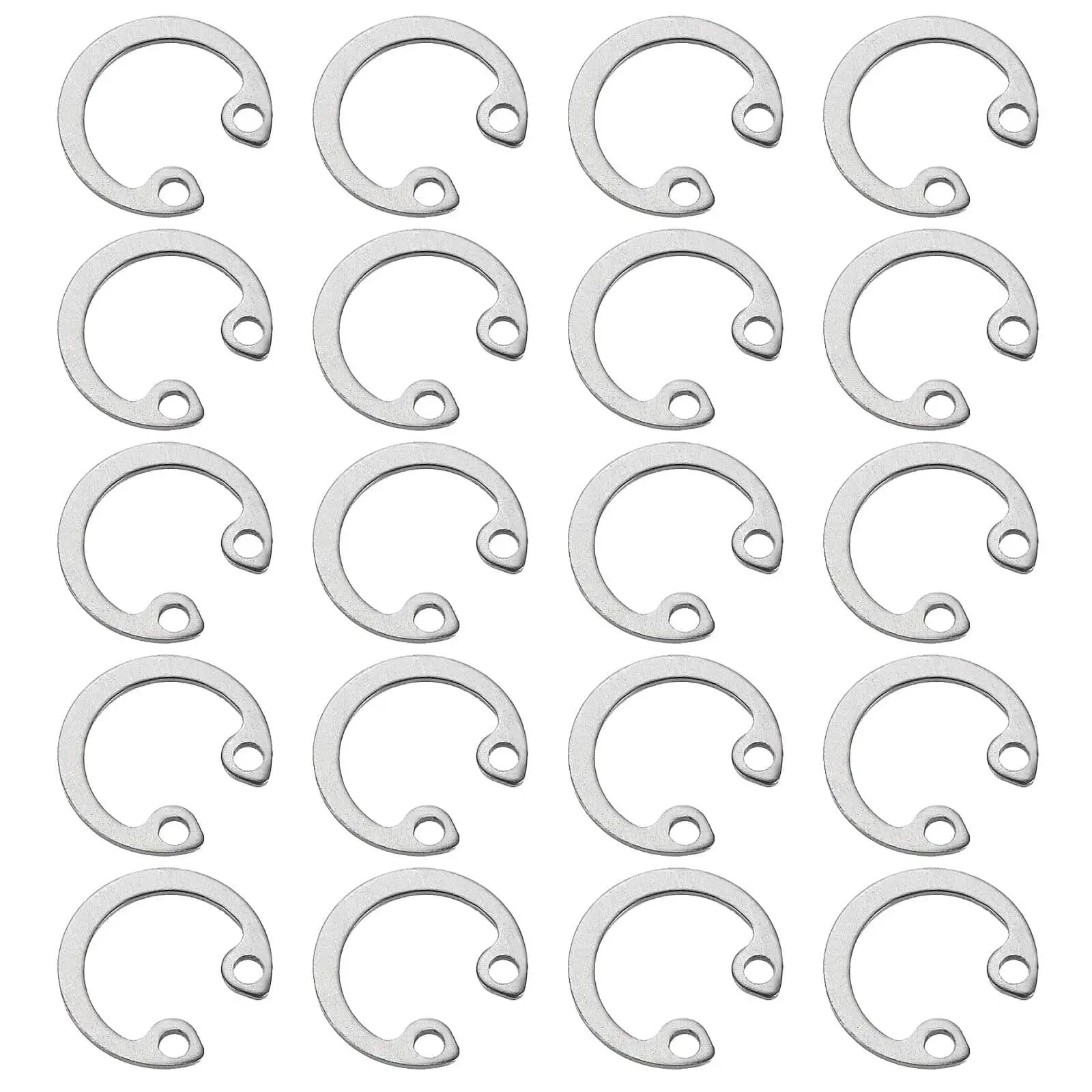12mm Internal Retaining Ring Circlip Kit 100 Pcs 304 Stainless Steel Internal Circlip Snap Rings C Clips GB893 for grooved shafts
