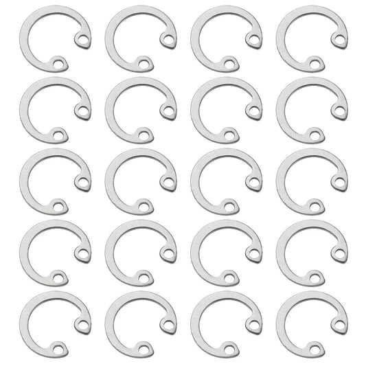 12mm Internal Retaining Ring Circlip Kit 100 Pcs 304 Stainless Steel Internal Circlip Snap Rings C Clips GB893 for grooved shafts