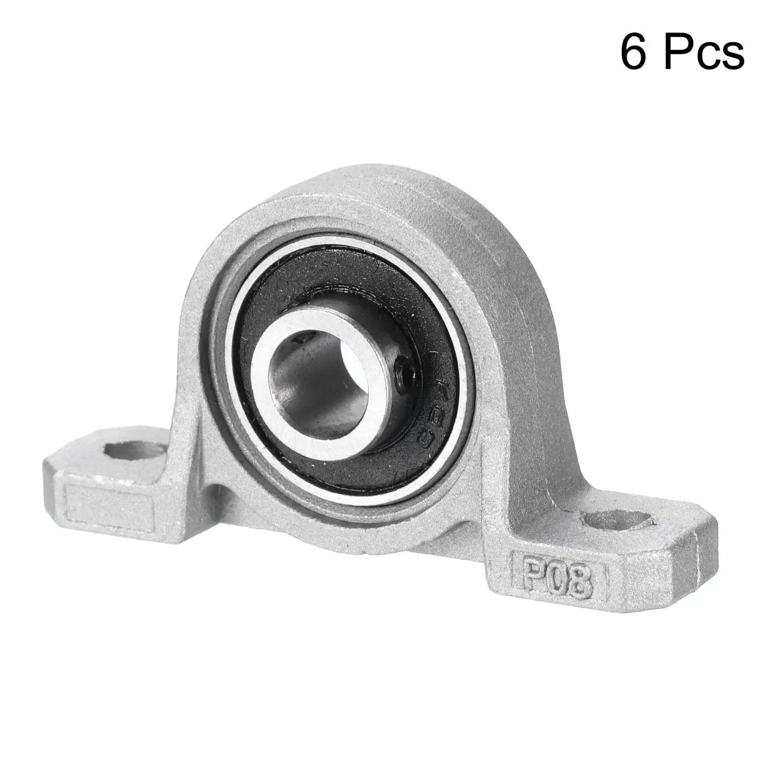 Self Aligning Pillow Block Bearing 8mm Bore Zinc Alloy Insert Bearing With Cast Iron Housing 55 x 13 x 28mm for machinery