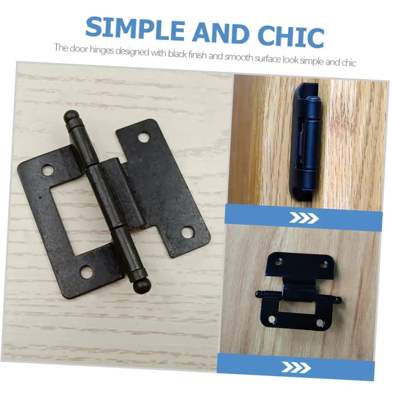 Durable Iron Kitchen Cabinet Door Hinges For Home Furniture Cupboards Self Closing Concealed Hinges With High Load Bearing