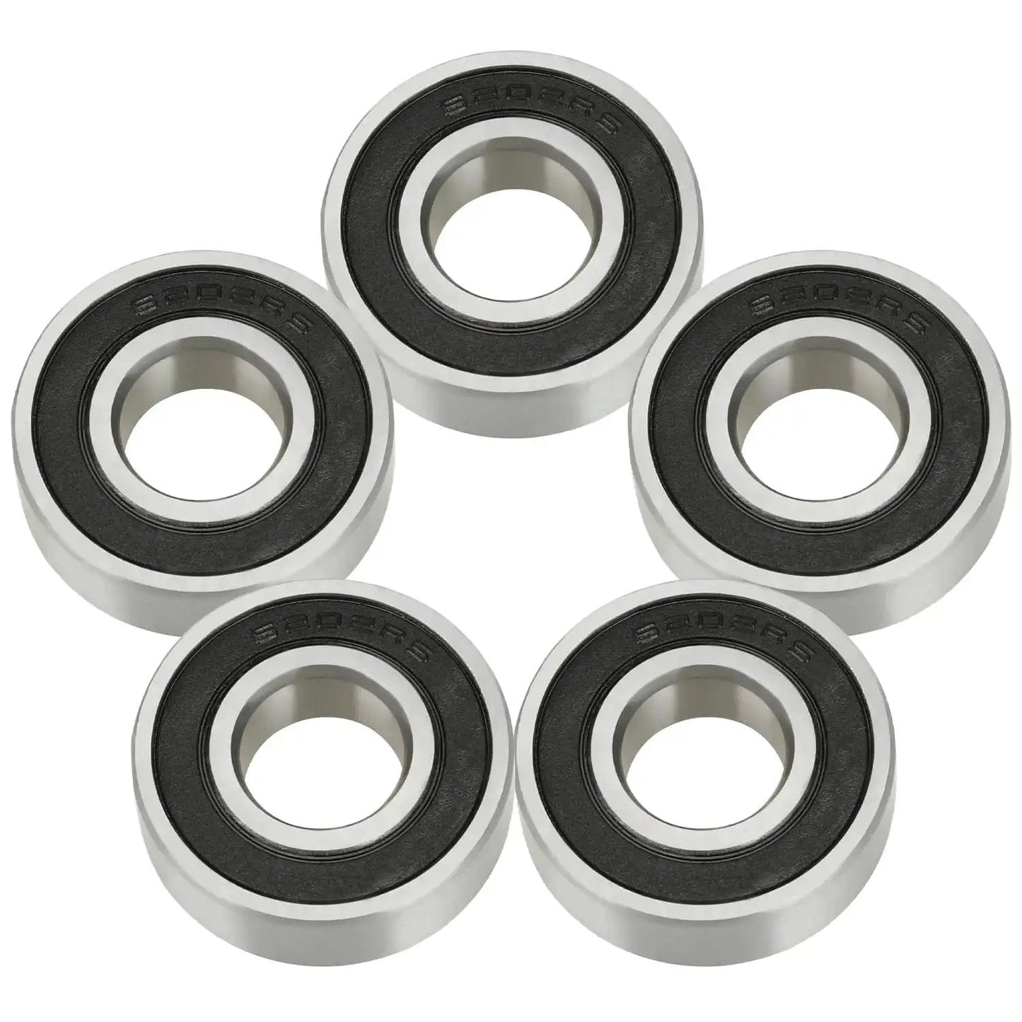 Mini Bike Wheel Bearings Dual Front And Rear For Coleman CT200U Trail 200 BT200X CT200U-EX image showing 5 sealed bearings