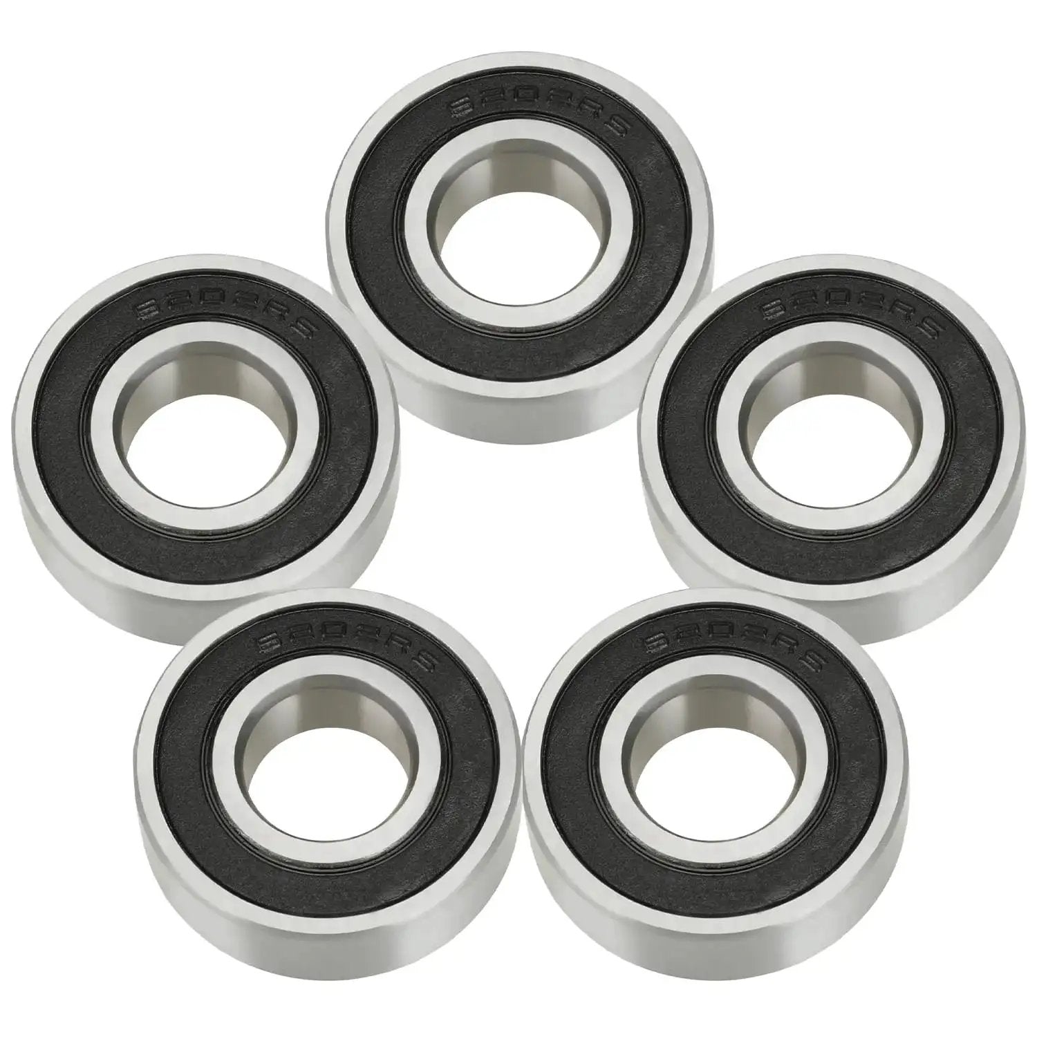 Mini Bike Wheel Bearings Dual Front And Rear For Coleman CT200U Trail 200 BT200X CT200U-EX image showing 5 sealed bearings
