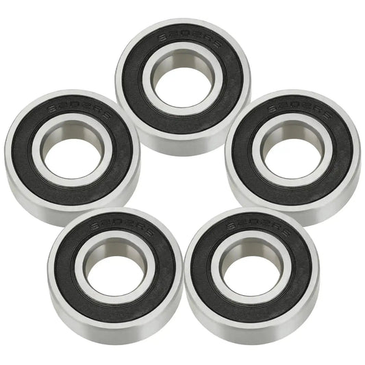 Mini Bike Wheel Bearings Dual Front And Rear For Coleman CT200U Trail 200 BT200X CT200U-EX image showing 5 sealed bearings