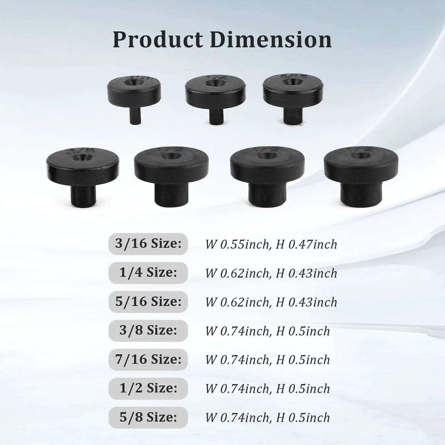 7 Piece Double Flare Tool Adapters For Brake Lines 3 Sixteenths To 5 Eighths Inch in various dimensions and sizes