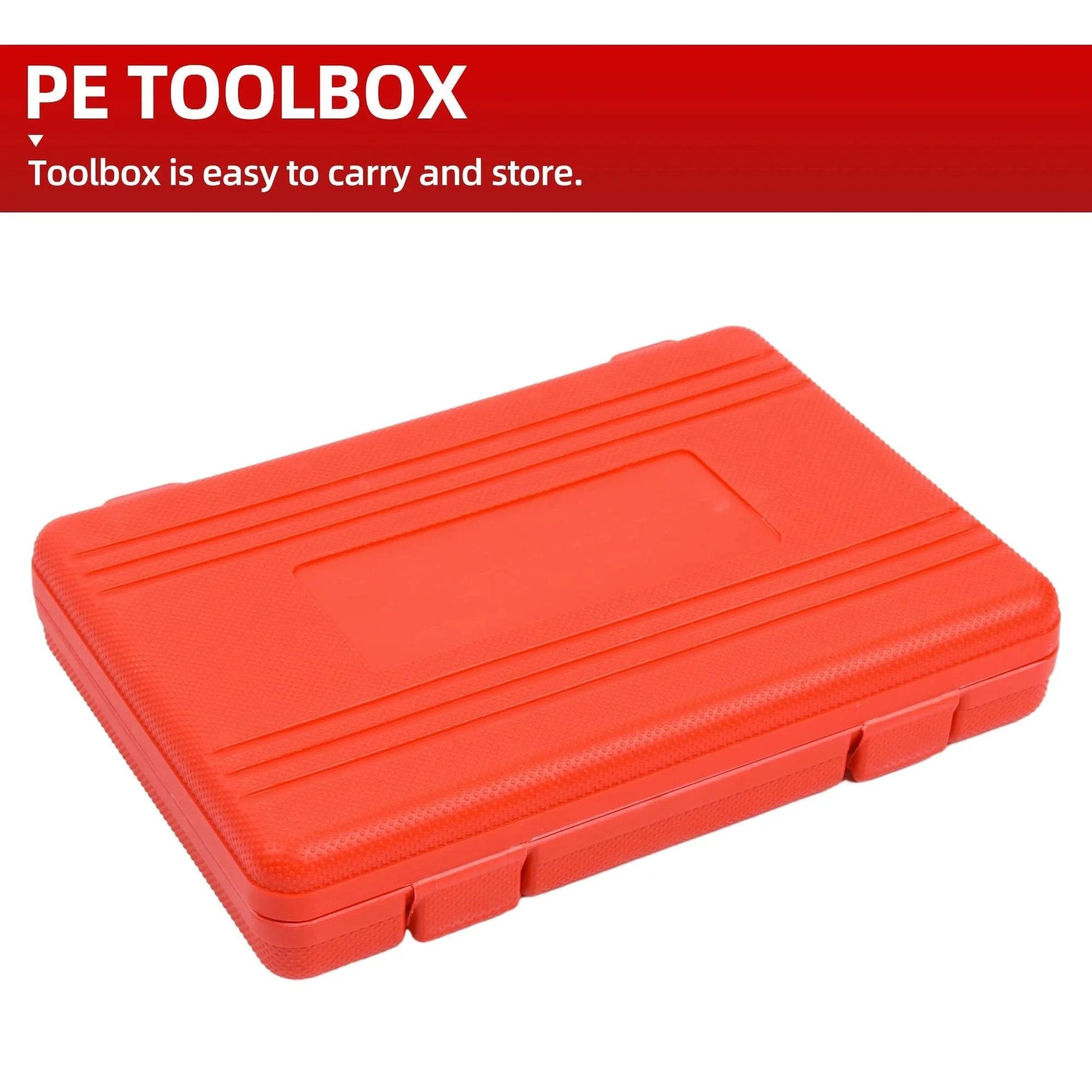 PE toolbox carrying case for Fuel Pump Pressure And Vacuum Tester Gauge Kit For Carburetor And Intake Manifold Diagnostics.