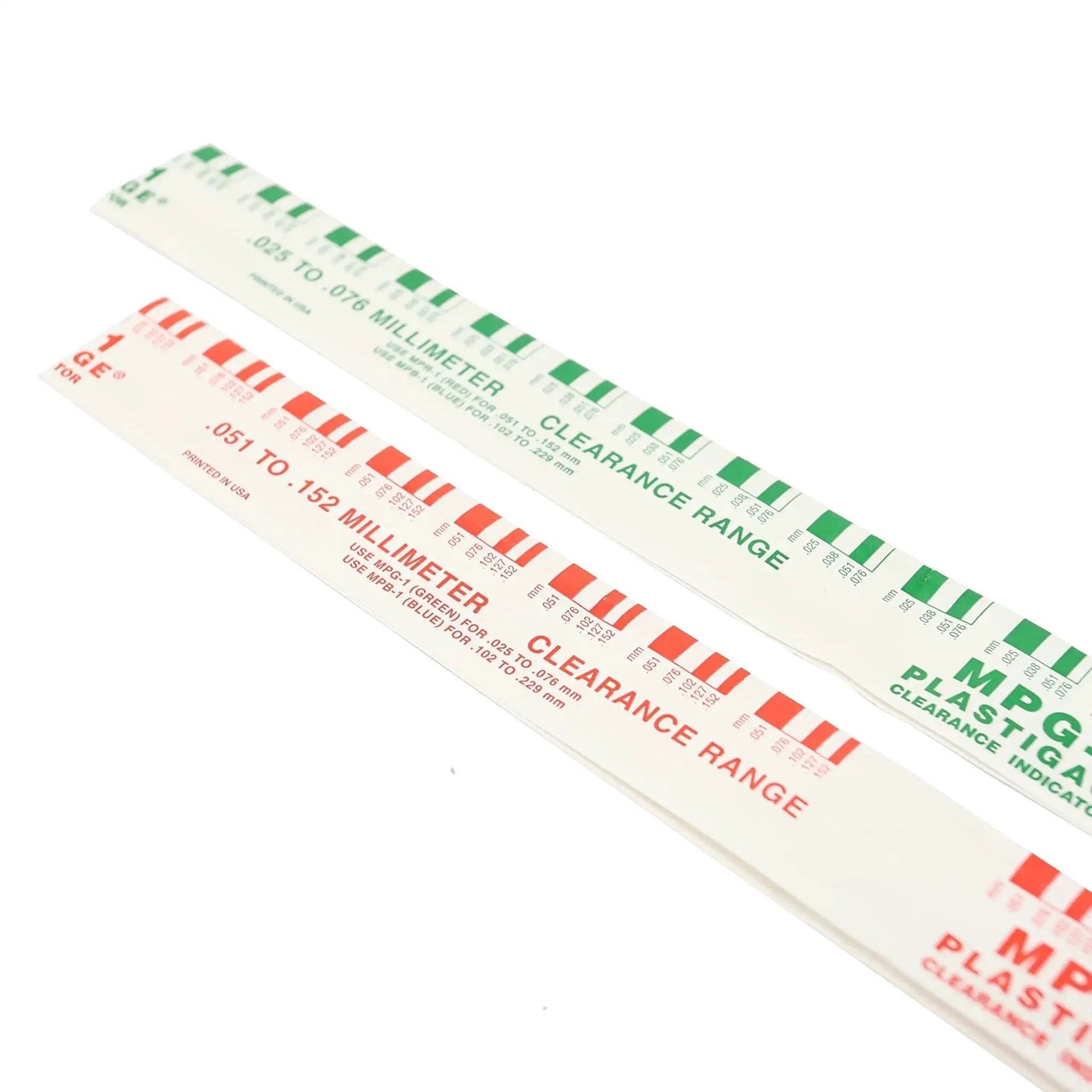 Plastigage 2 Piece Set For Measuring Engine Rod And Main Bearing Clearances Professional Grade Automotive Tool close-up