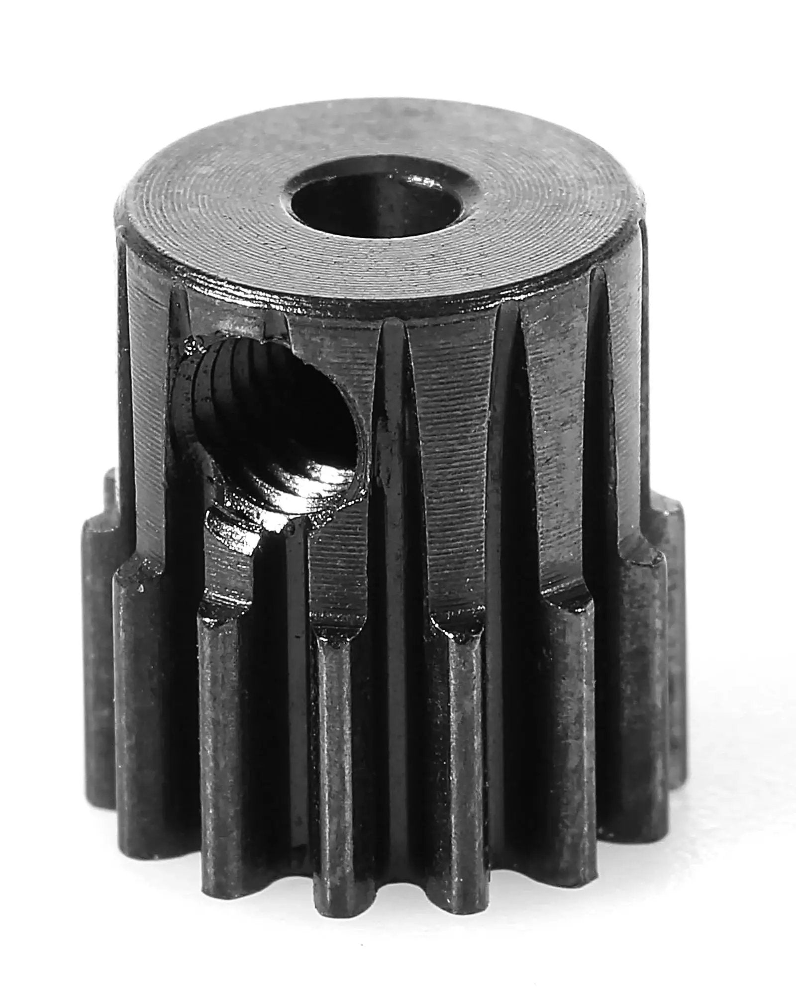 Tough As Nails Hardened Steel Pinion Gear For 1 18th Scale RC Cars 48DP 14T 2.0mm Bore, Traxxas LaTrax CNC Machined Precision