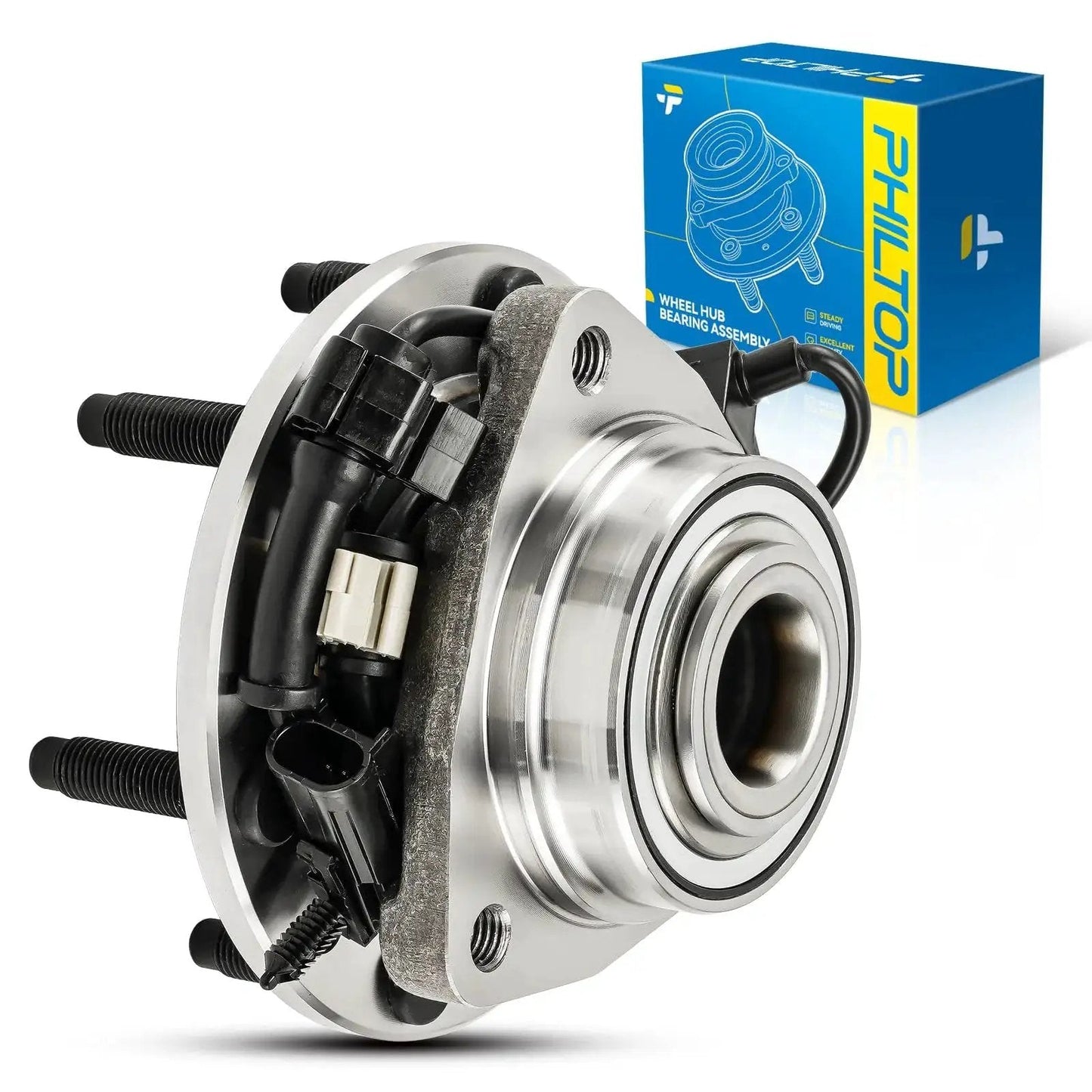Front Wheel Hub Bearing Assembly 513188 Fits 2002 To 2009 Chevrolet Trailblazer GMC Envoy Trailblazer EXT Envoy XL Rainier SSR Envoy XUV Bravada And Other GM SUVs With ABS Six Lug OE Grade Replacement