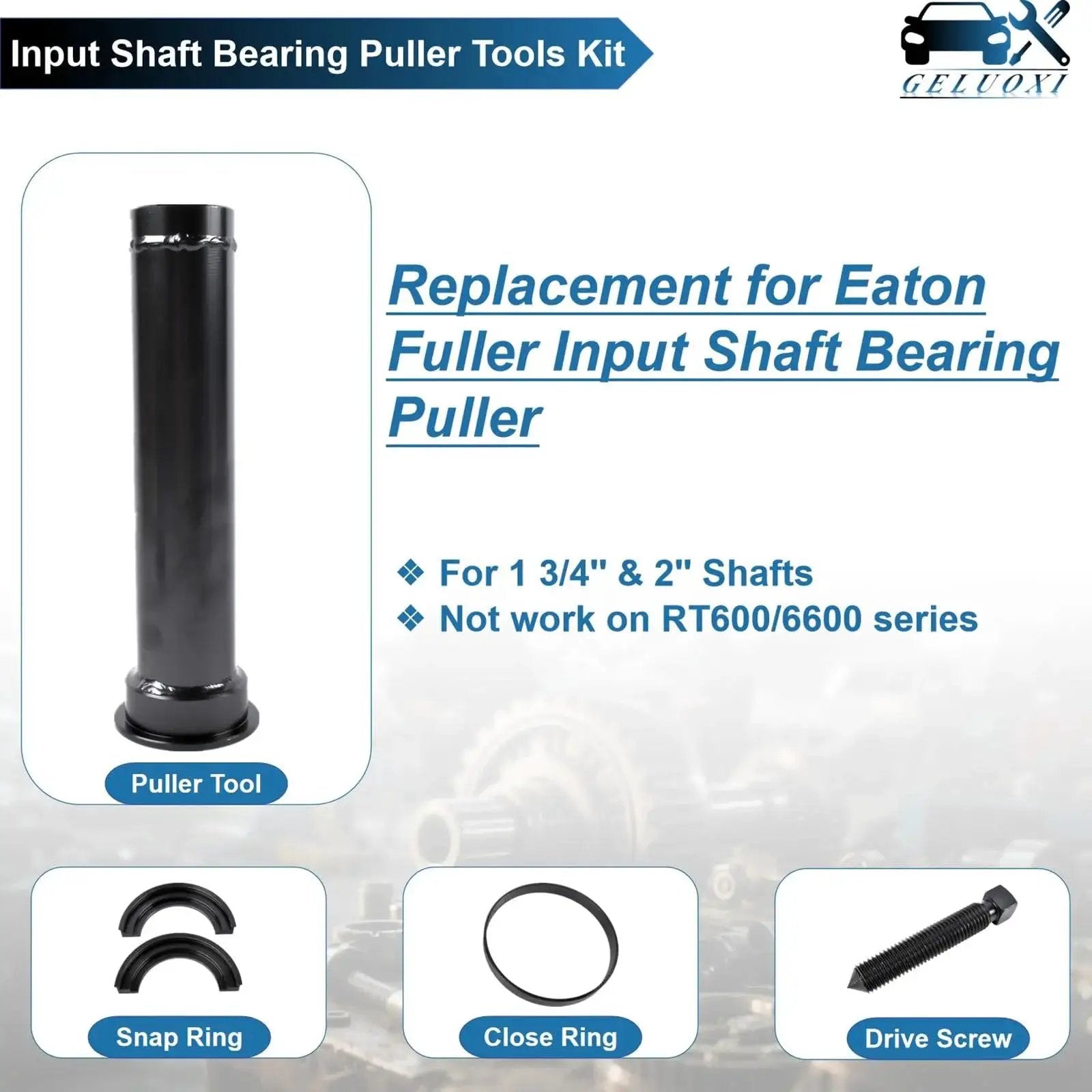 Input Shaft Bearing Puller Tools Kit Replacement For Eaton Fuller One And Three Quarter Inch And Two Inch Shafts components