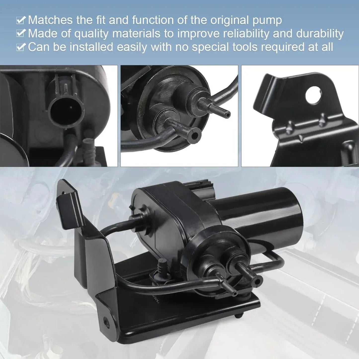 Electric Vacuum Pump Replacement For Ford F Series And Dodge Ram Trucks 1999 To 2010 Compatible With F250 F350 Image