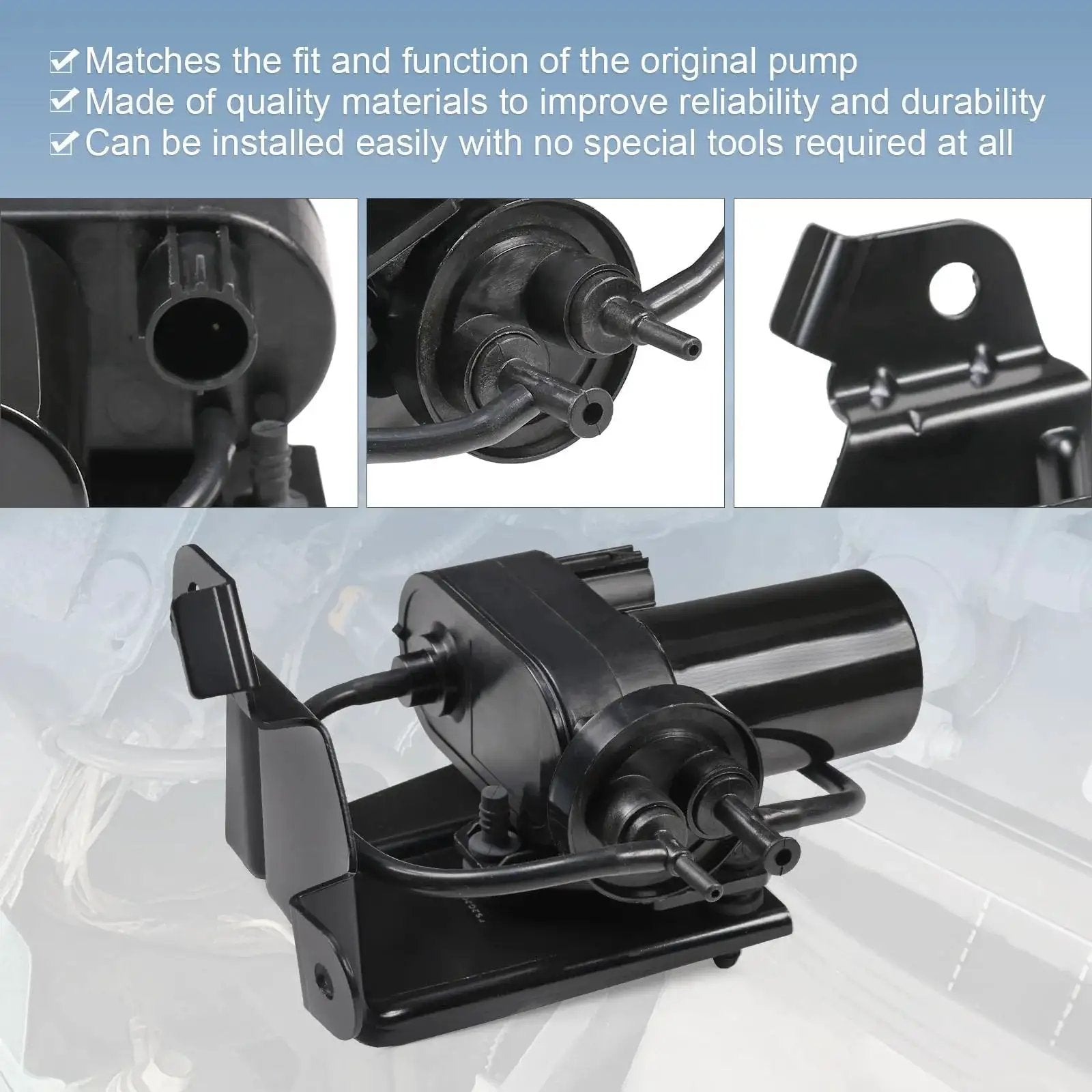 Electric Vacuum Pump Replacement For Ford F Series And Dodge Ram Trucks 1999 To 2010 Compatible With F250 F350 Image