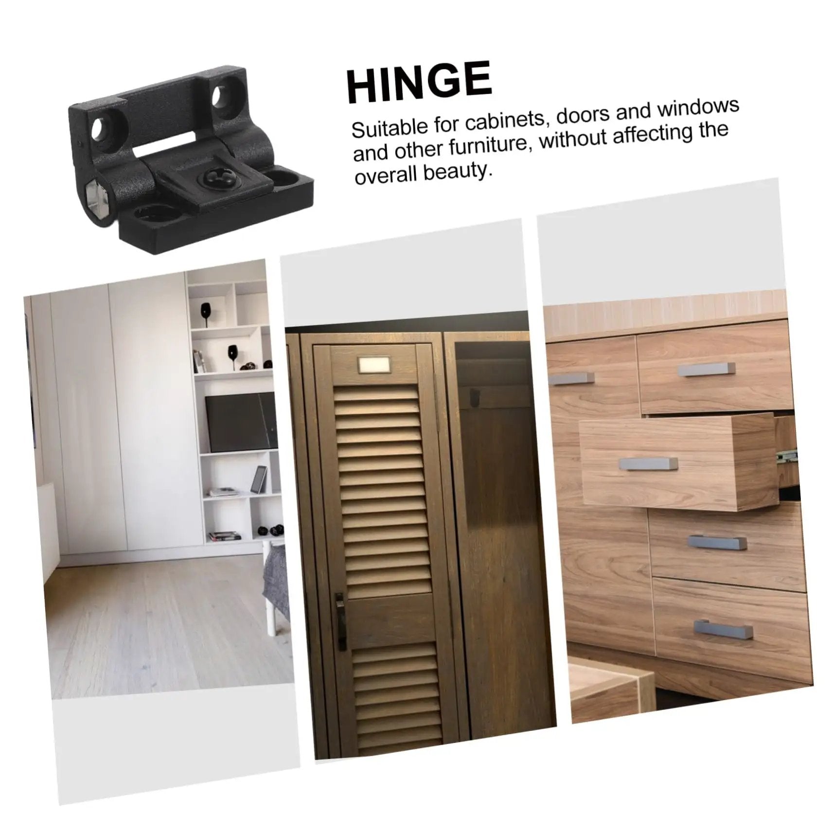 Plastic Folding Cabinet Hinge With 90 Degree Torque Friction Adjustable Arm Reinforced Ball Bearing Anti Sag Design For Durable Furniture Doors Easy Install And Heavy Duty Load Capacity Shineofi displayed with various cabinet types