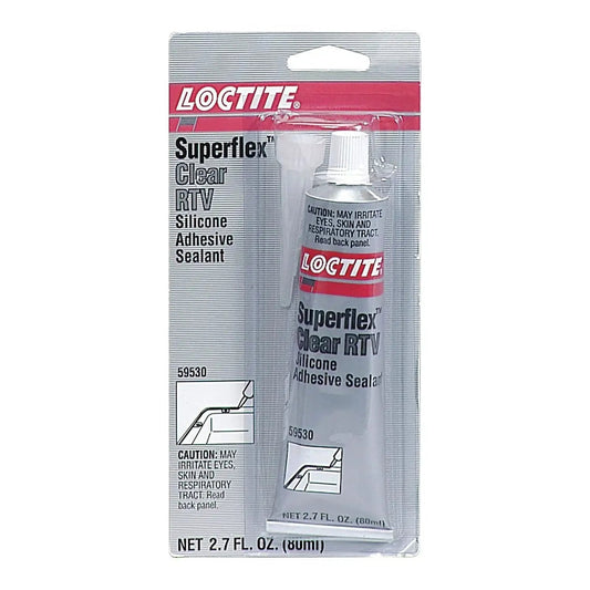 Loctite Superflex Clear RTV Silicone Adhesive Sealant 80mL tube in packaging
