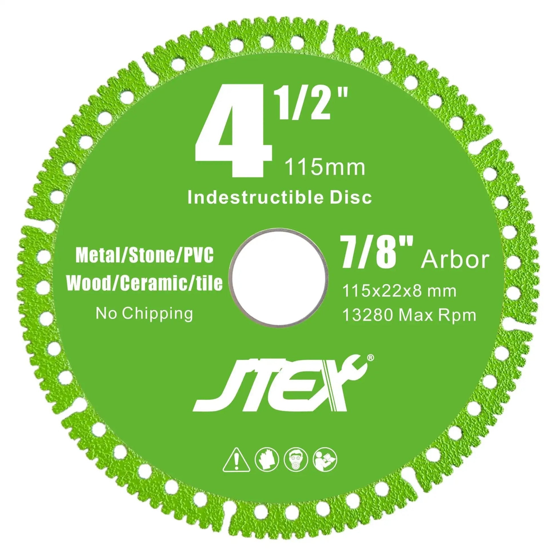 Indestructible Four And A Half Inch Beast Diamond Cutting Disc For Angle Grinder Seven Eighths Inch Arbor Multi Material
