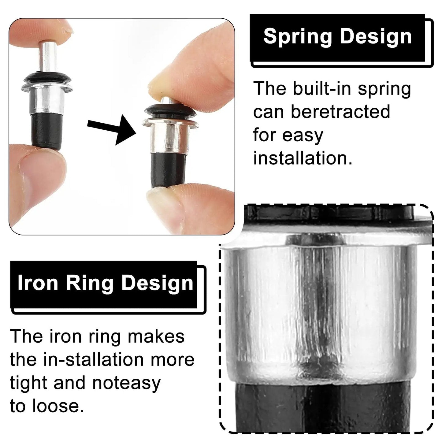 Spring Loaded Cabinet Repair Pins For DIY Home Fixes Replacement Pins For Cabinet Doors And Shelves Shutter Damper Pins