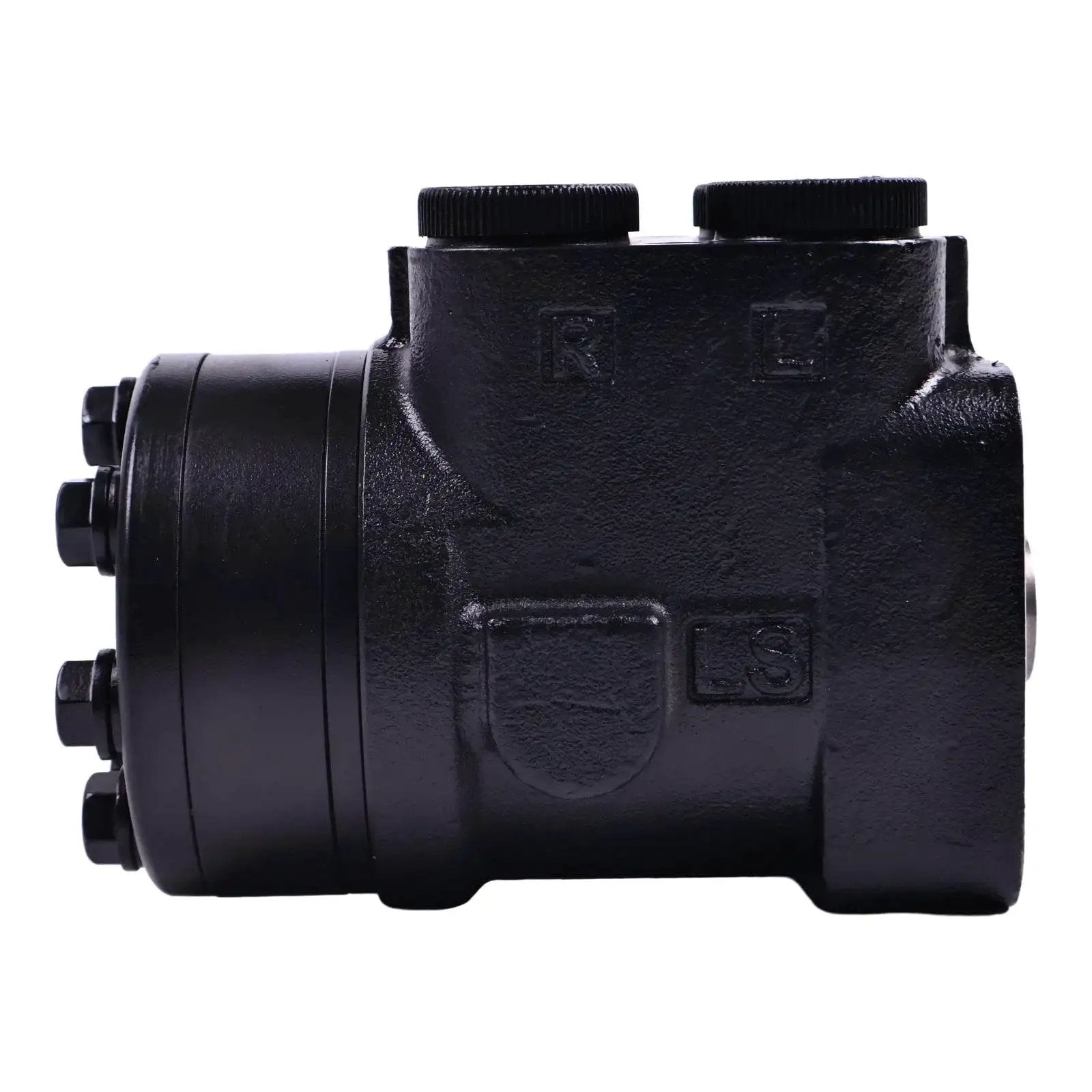 Side view of Hydraulic Steering Control Unit Orbitrol Valve 150N0043 160cc G-1/2 BSP Fittings by HOLDWELL for rig systems