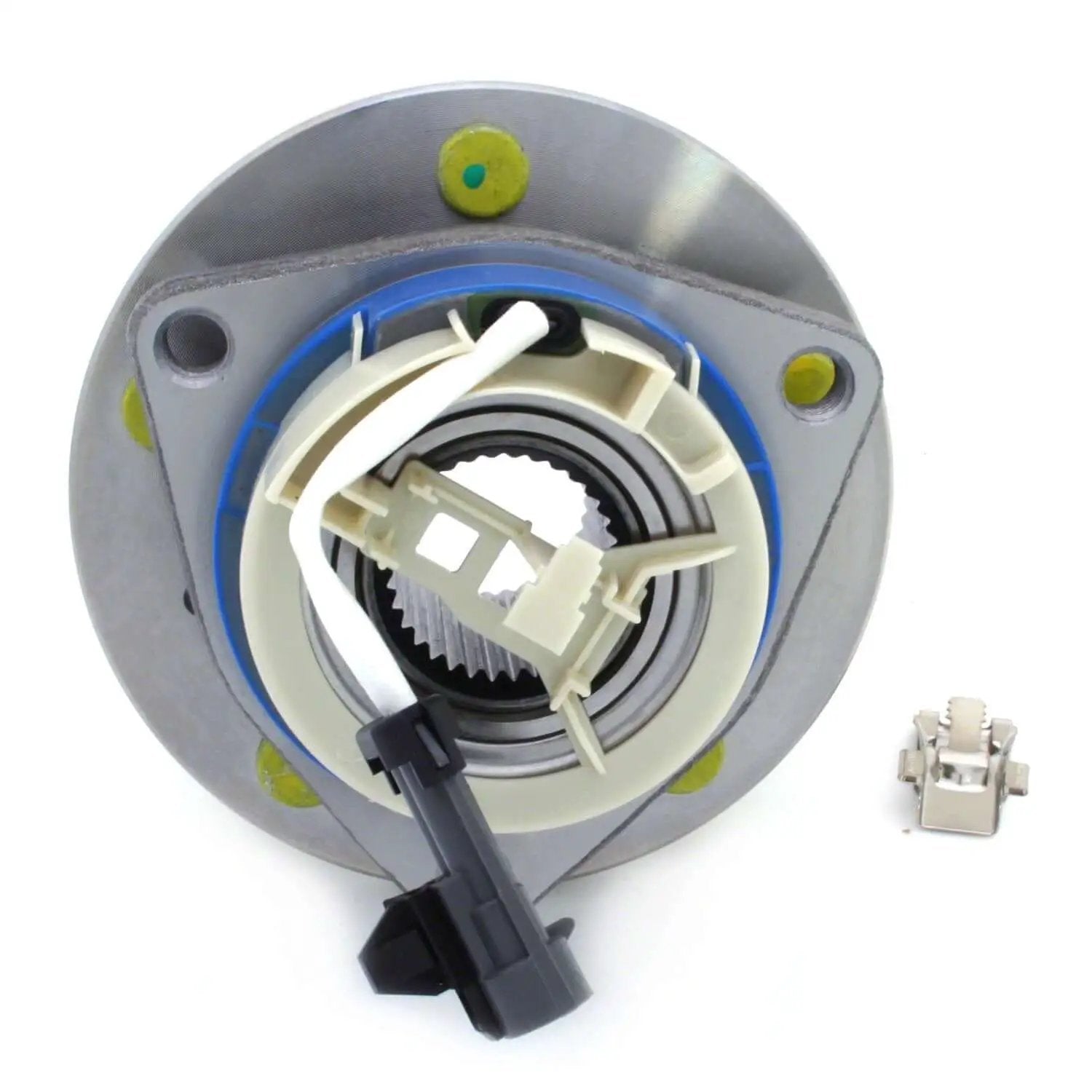 WA513179 Wheel Hub Bearing Assembly with ABS Sensor - Direct-fit OE replacement, front view showing wiring and connector details.