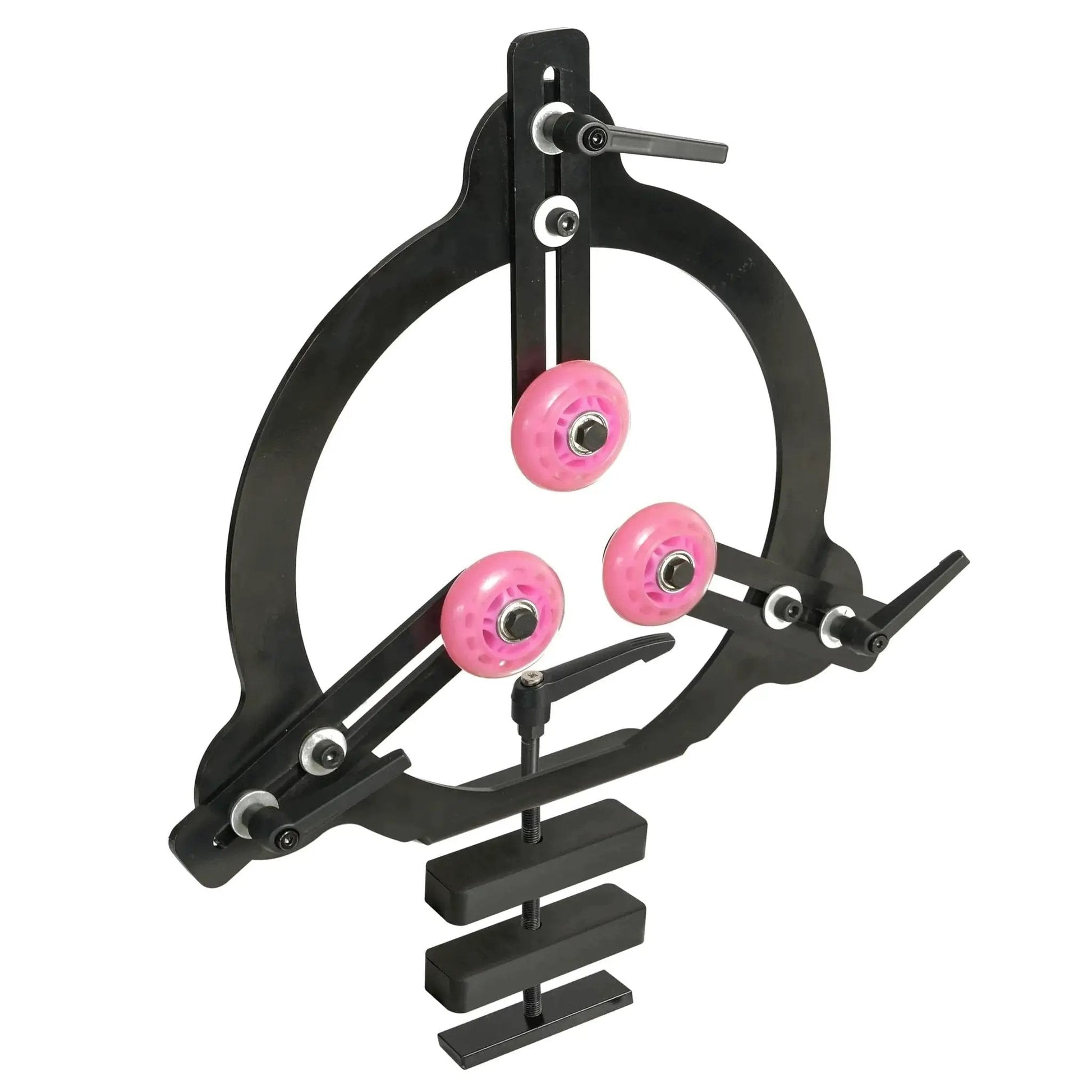 Pro Grade Woodturning Steady Rest For 12 Inch 14 Inch And 16 Inch Swing Lathes Ideal For Spindle Turning Heavy Duty Steel Plate Three Rubber Coated Rollers For Smooth Mobility And Stability Dual Bearing Design