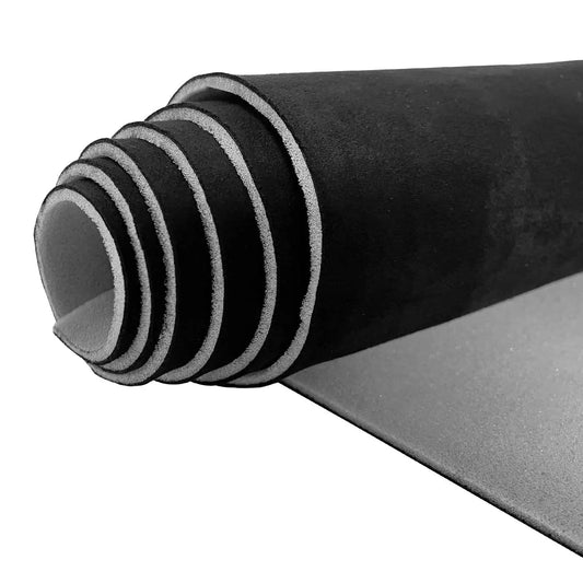 Rolled Black Car Suede Headliner Fabric With Foam Backing 96x60 Inches For Car Roof
