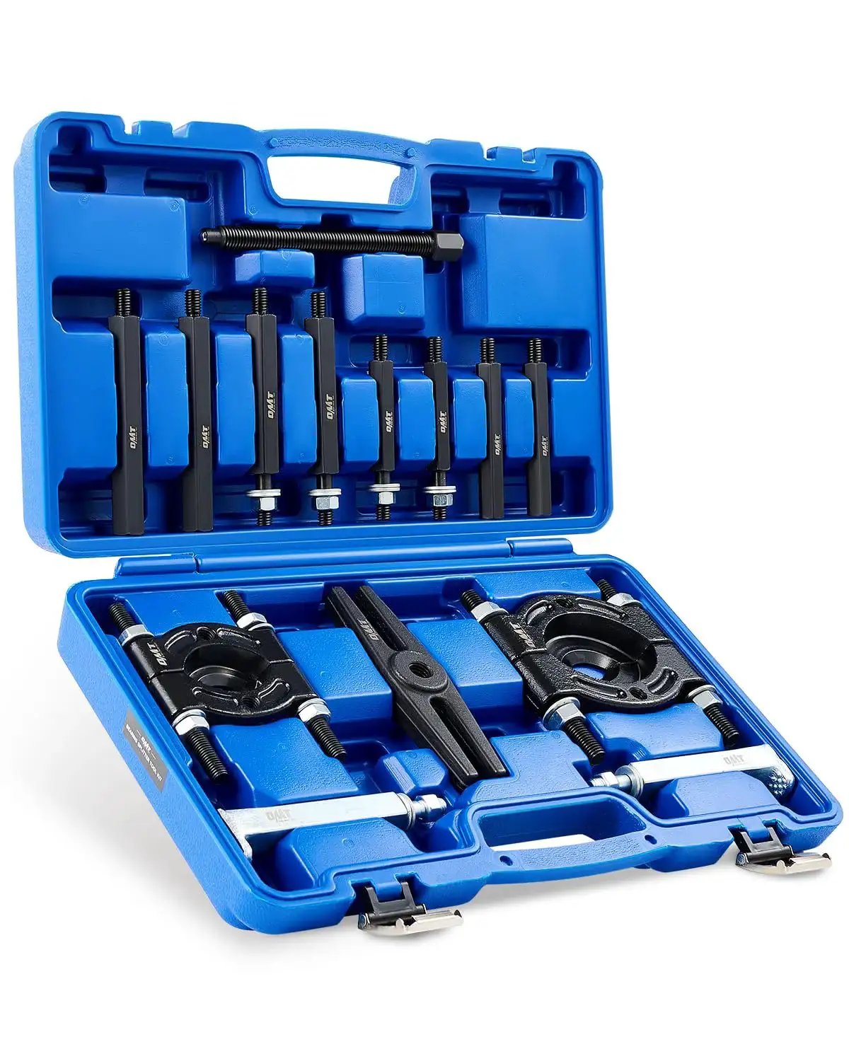 5 Ton Bearing Puller Set With Bearing Separator And Pinion Wheel Removal Kit Includes 2 Inch And 3 Inch Jaws in blue case