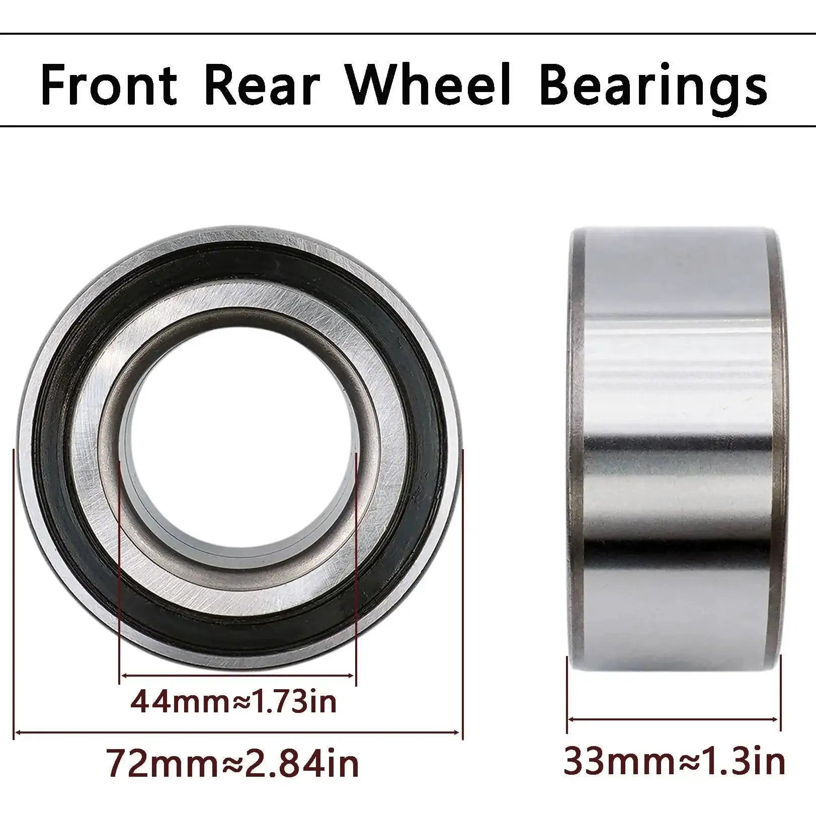 High Performance Wheel Bearing Kit For Polaris UTV And ATV Front And Rear 44 Mm ID 72 Mm OD 33 Mm Wide Fits RZR 900 1000 XP4 Pro