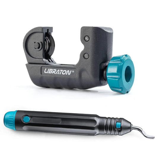 Compact Mini Tubing Cutter For Copper Aluminum And Thin Stainless Steel Pipes Three Sixteenths To One And One Eighth Inch With Deburring Tool Heavy Duty Portable Pipe Cutter For Tight Spaces From Libraton.