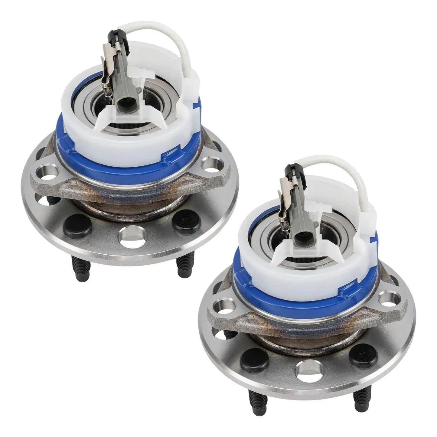 Front Wheel Hub Bearing Assembly Pair (2) Compatible with Buick LeSabre 1991-1999, Cadillac DeVille 1992-1996, Oldsmobile 88 1992-1999, Pontiac Bonneville 1992-1999 5-Lug w/ ABS