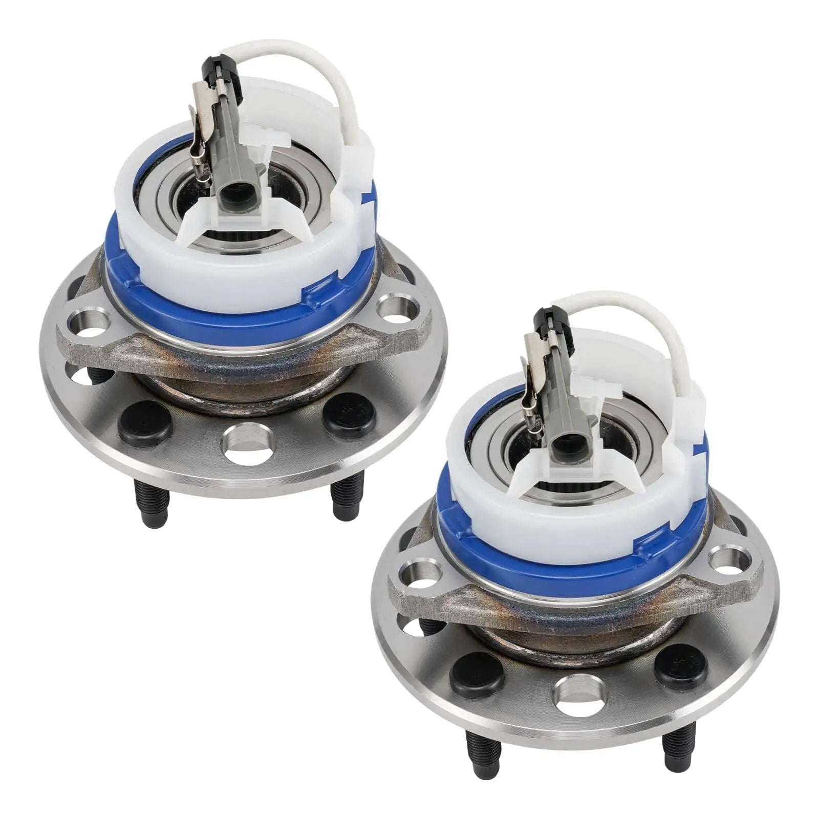 Front Wheel Hub Bearing Assembly Pair (2) Compatible with Buick LeSabre 1991-1999, Cadillac DeVille 1992-1996, Oldsmobile 88 1992-1999, Pontiac Bonneville 1992-1999 5-Lug w/ ABS