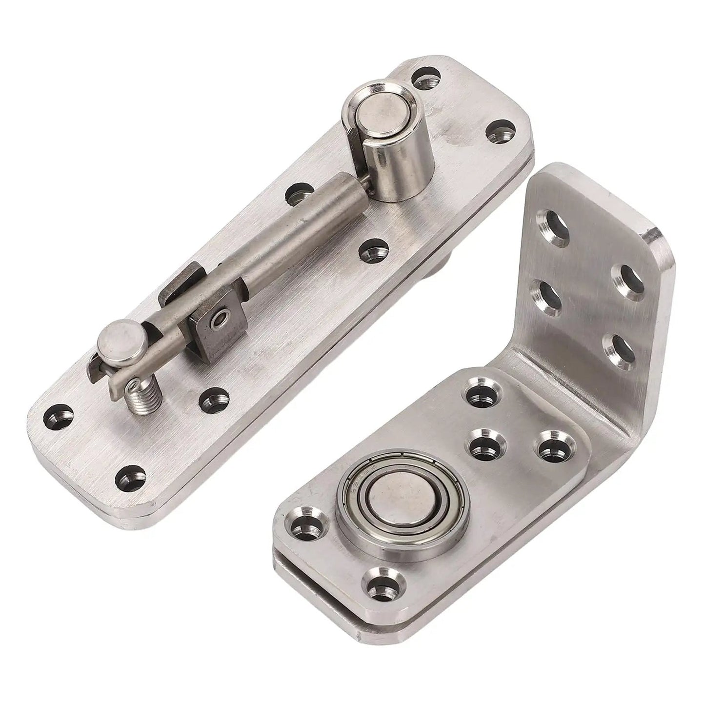 Hidden Door Hinge For Secret Doors And Bookcase Shelves 600 Lbs Load Bearing Stainless Steel Pivot Hinge 180 Degree Rotation