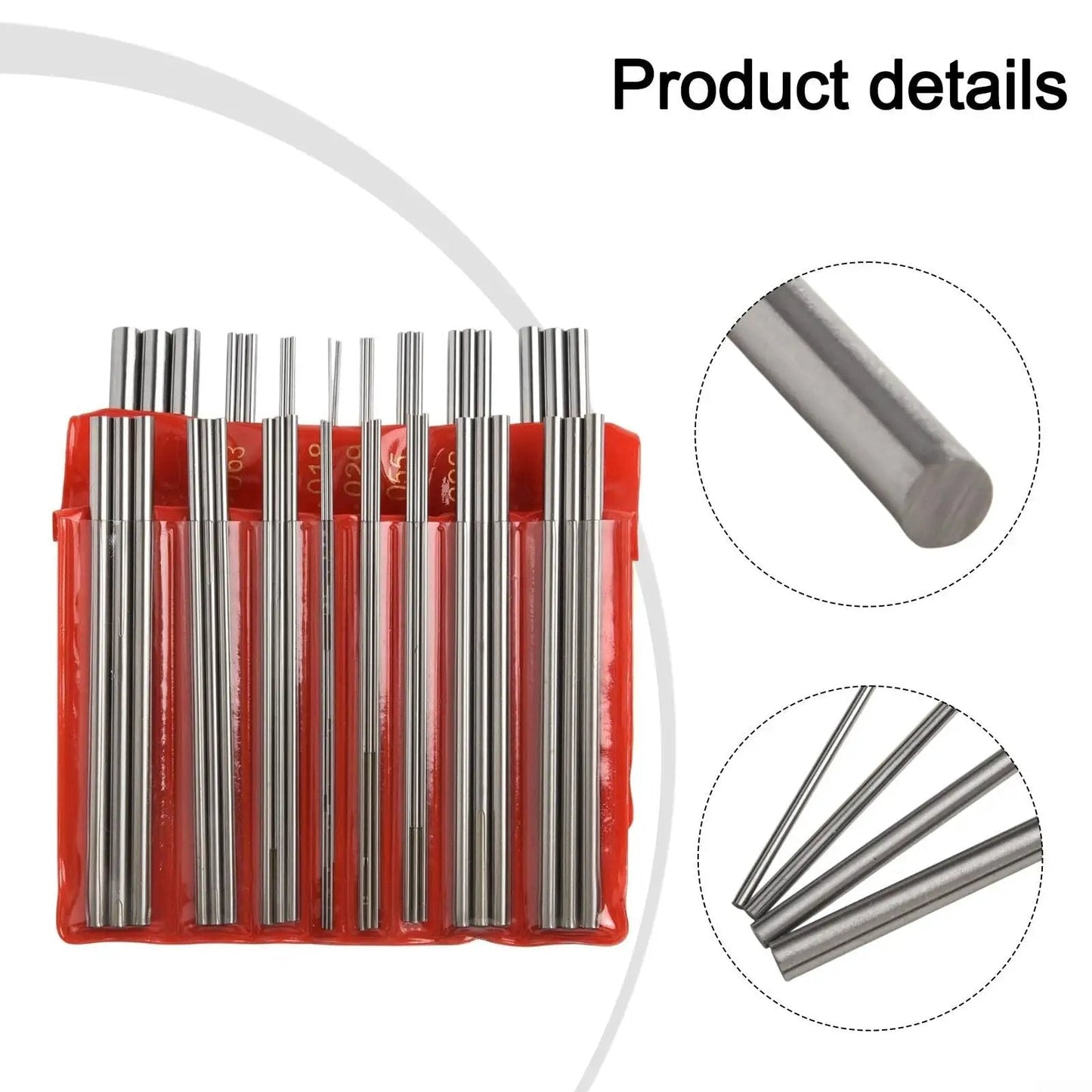 Must Have Three Wire External Thread Measuring Set Stainless Steel 48 Piece With 16 Diameter Sizes 0.5 to 6 mm Metric And 3 to 48 TPI Imperial For Accurate Wire Reading And Easy Conversion, showing assembly of gauges in storage case.